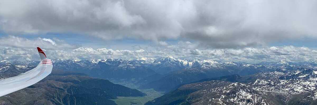 Flugwegposition um 11:48:21: Aufgenommen in der Nähe von 39027 Graun im Vinschgau, Autonome Provinz Bozen - Südtirol, Italien in 3639 Meter